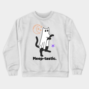 Meep-tastic Ghost Cat Crewneck Sweatshirt